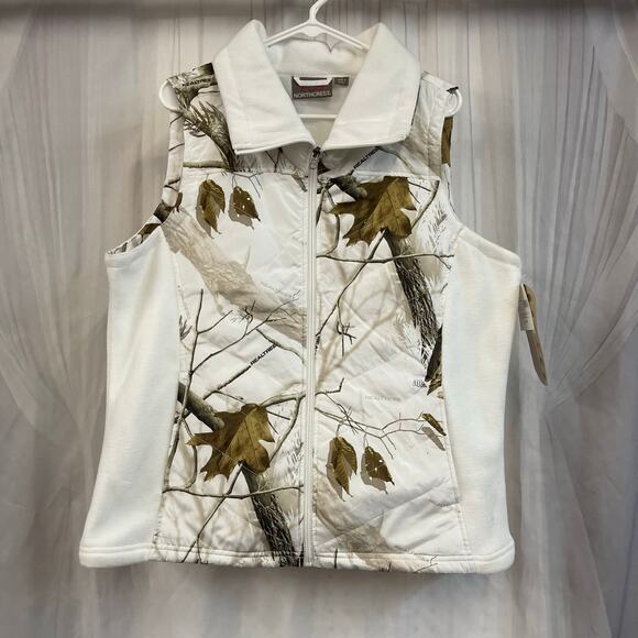 Northcrest XL NWT Women's Reversible Insulated Vest Realtree Edge Snow Camo - Picture 1 of 7